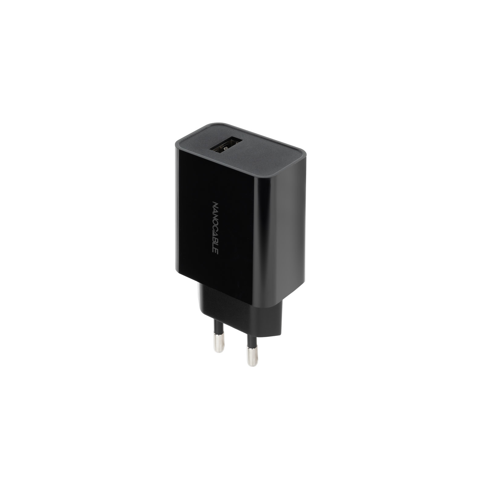 Cargador de pared Nanocable Cargador 1 x USB 5V-2.1A USB-A Negro 10W