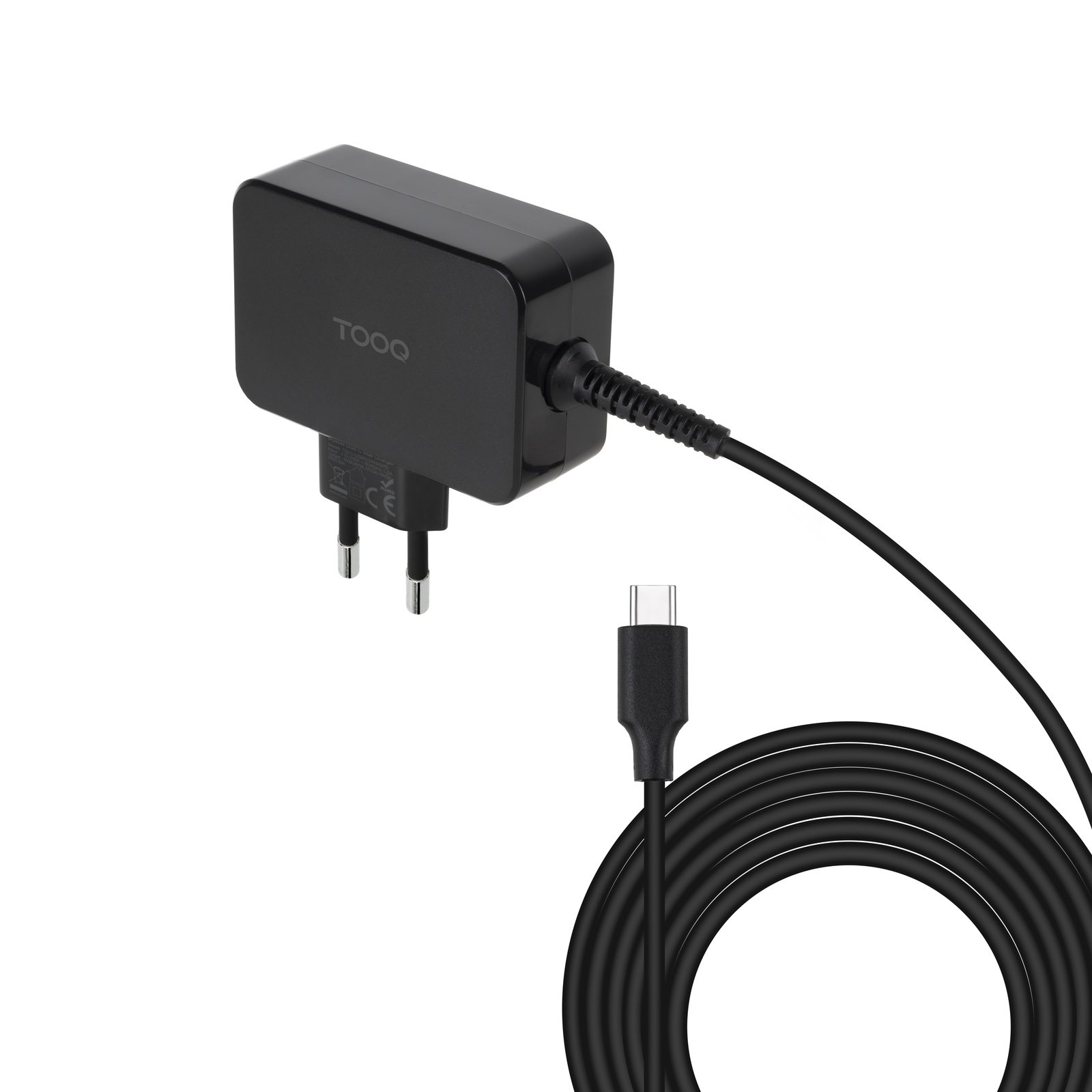 Cargador pared tooq tqlc - usbcgan45pd 45w gan