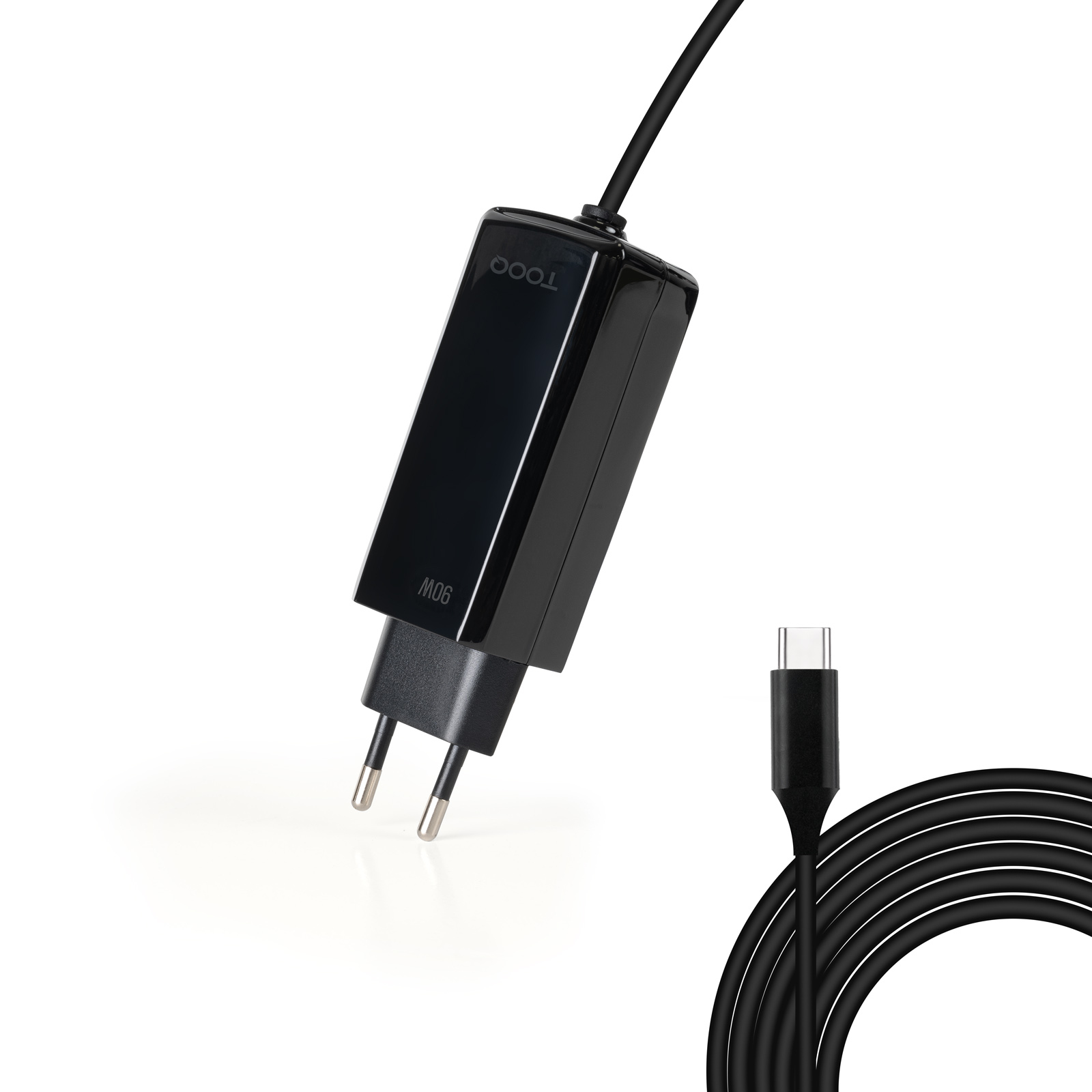 Cargador para portátil Tooq TQLC-USBCGAN90PD-C USB-C Negro 90W