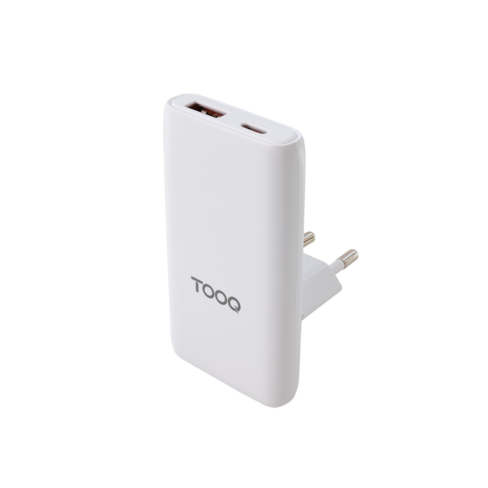 Cargador de pared Tooq TQWC-GANSL65W1A1C USB-C USB-A Blanco