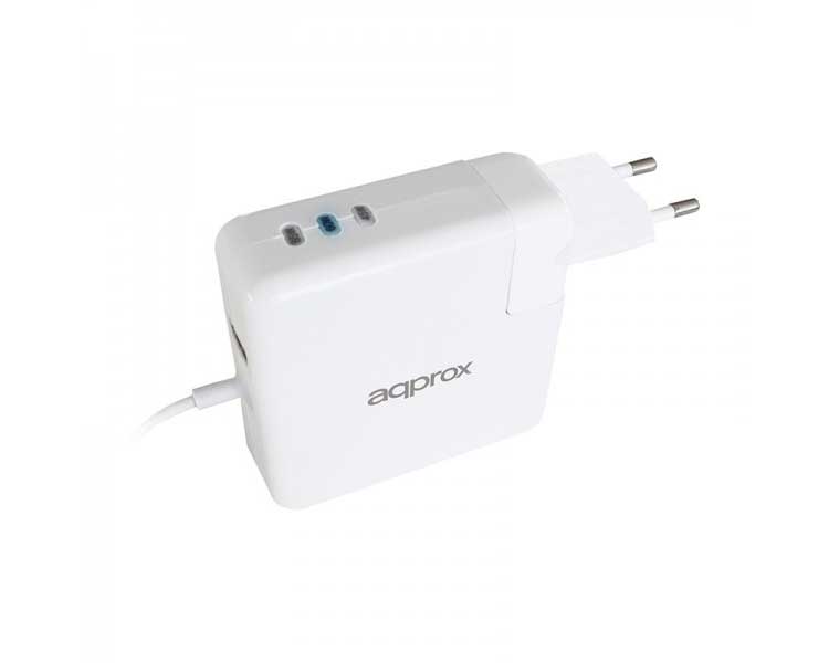 Cargador para portátil approx! AC Adapter Universal MacBook Type L 85W