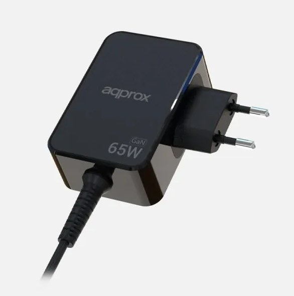 Cargador de pared approx! APPA65GAN USB-C Negro 65W