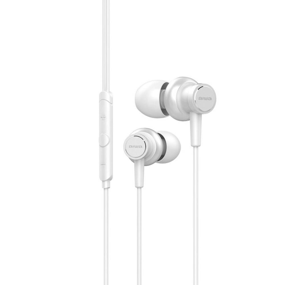 Auriculares Aiwa ESTM-500WT Intraurales con cable Jack 3,5 mm Blanco
