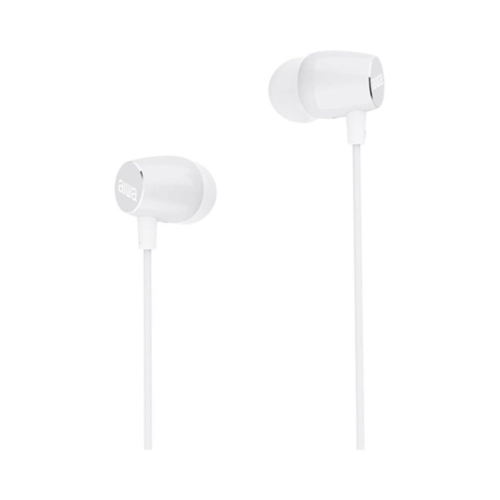 Auriculares Aiwa ESTM-30WT Intraurales con cable Jack 3,5 mm Blanco