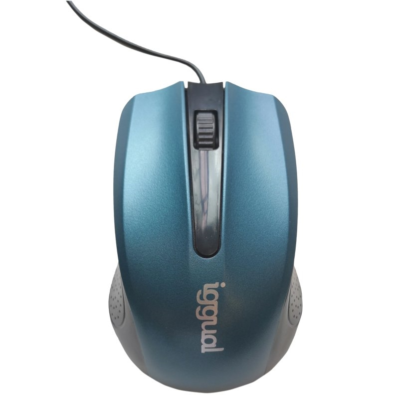 Ratón iggual COM-ERGONOMIC-RL-800DPI Con cable Azul