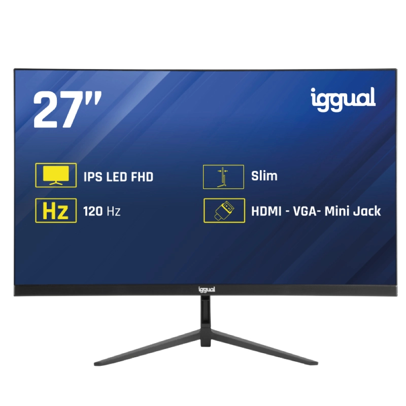 Monitor iggual ML27S 27" IPS FHD 1920x1080 120Hz 1ms VGA HDMI