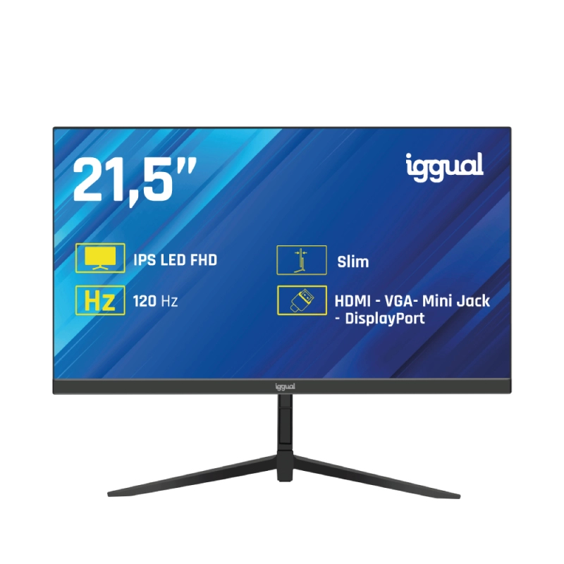 Monitor iggual ML21S 21.5" IPS FHD 120Hz 1ms VGA HDMI DisplayPort