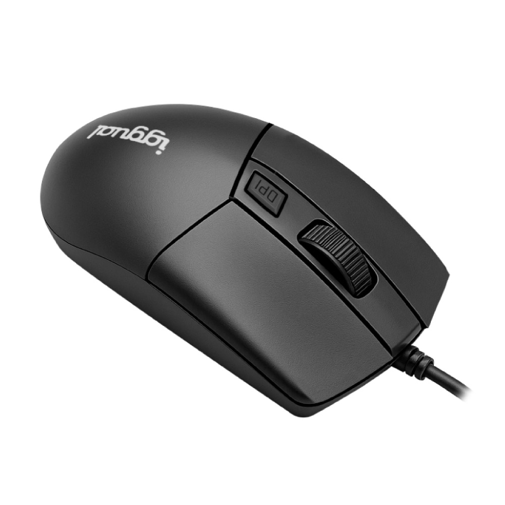 Ratón iggual COM-BUSINESS2-2400DPI Con cable Negro