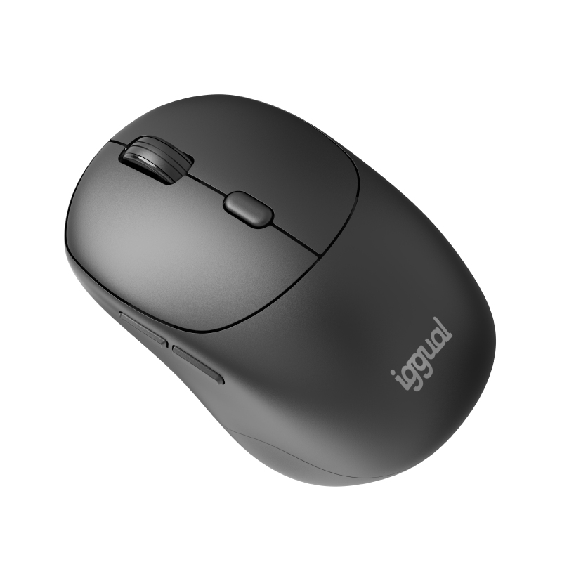 Ratón iggual NANO-OFFICE-6D Inalámbrico Negro