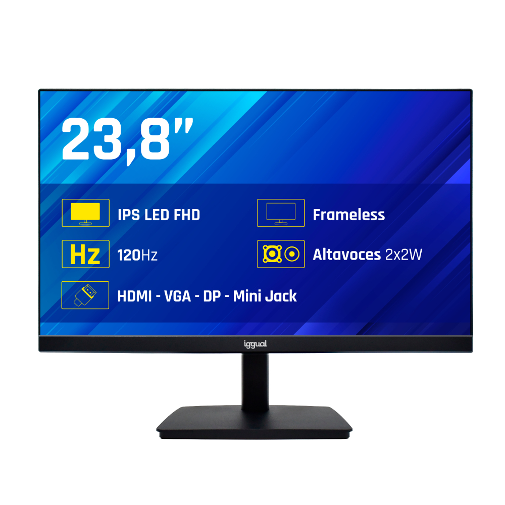 Monitor iggual ML24SPC 24" Full HD 1920x1080 120Hz 1ms IPS