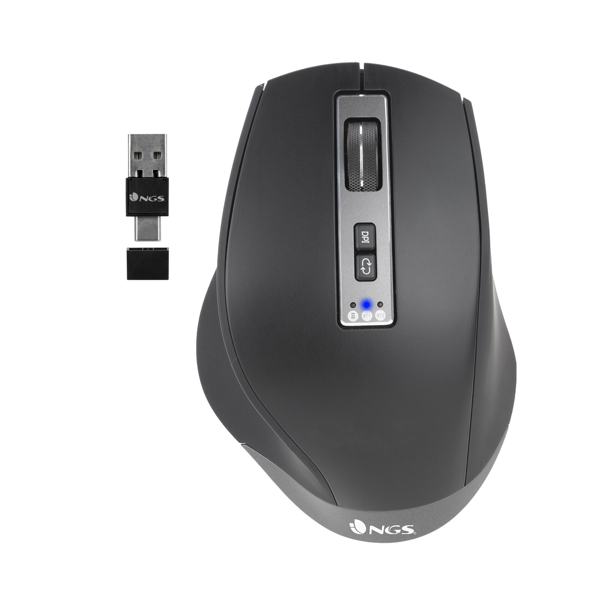 Ratón NGS Blur-RB Inalámbrico Bluetooth Negro