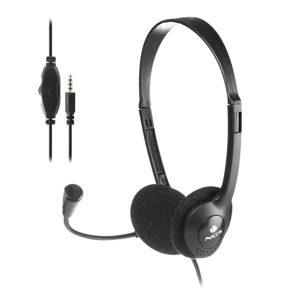 Auriculares NGS MS103 Max Diadema Jack 3,5 mm Negro