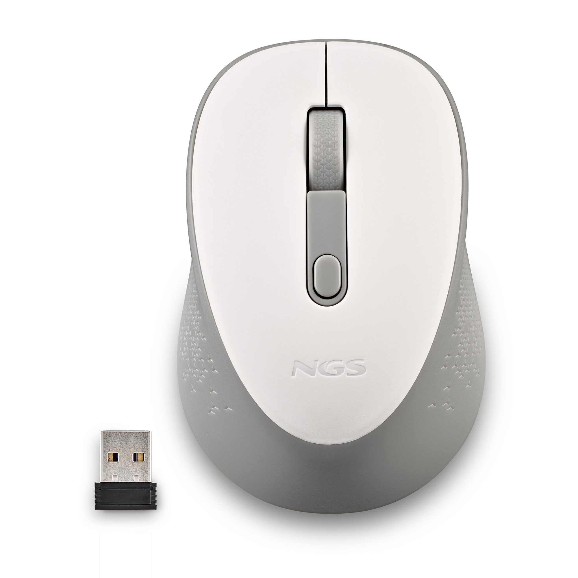 Ratón NGS DEW Inalámbrico Blanco