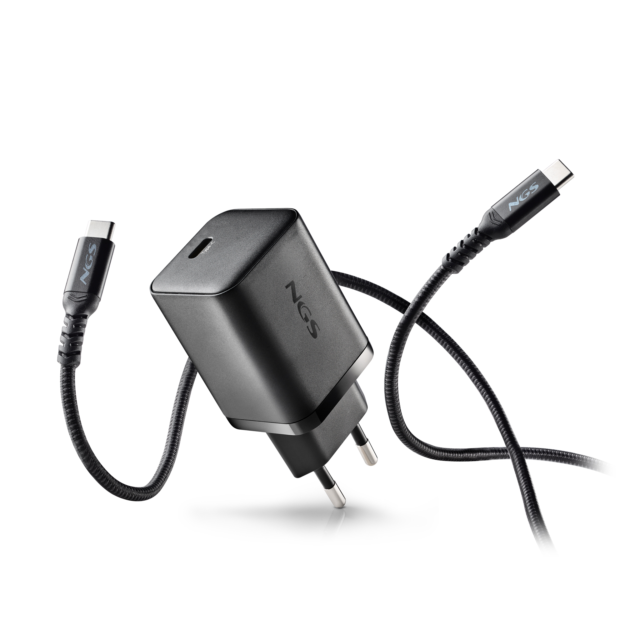 Cargador de pared NGS BUD 65W-C USB-C Negro