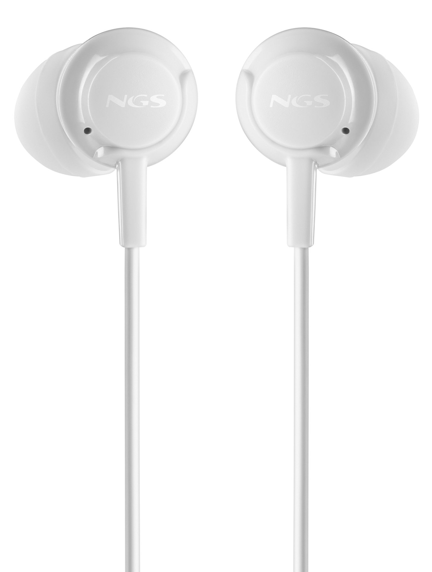 Auriculares NGS Cross Drift Intraurales con cable Jack 3,5 mm Blanco