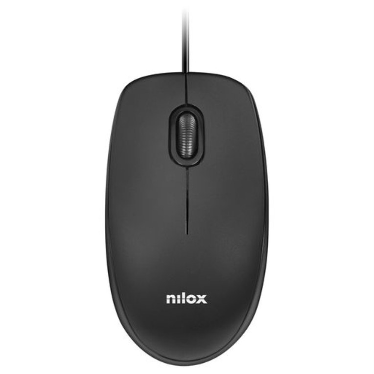 Ratón Nilox MOUSB1003 Con cable Negro
