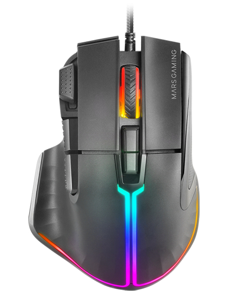 Ratón Mars gaming MM-XT Con cable Negro