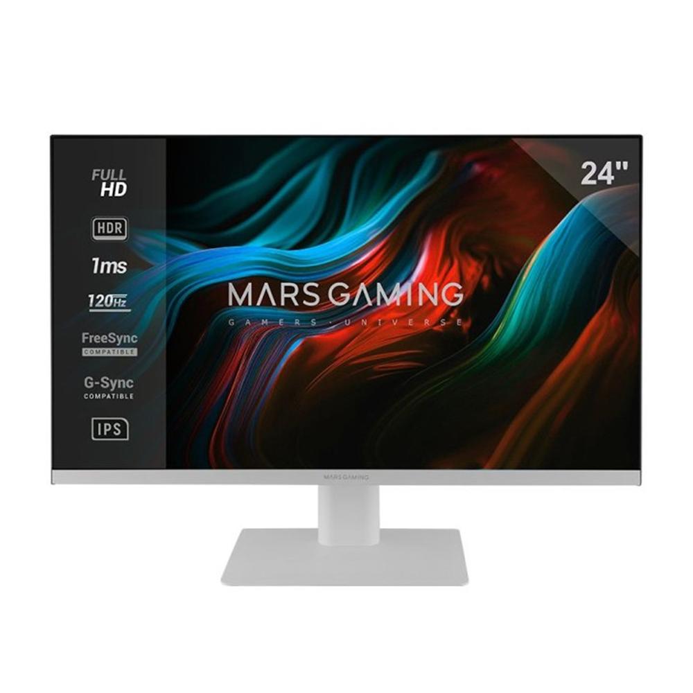 Monitor Mars Gaming MV24W 24" Full HD 1920x1080 120Hz Fast IPS 1ms Blanco