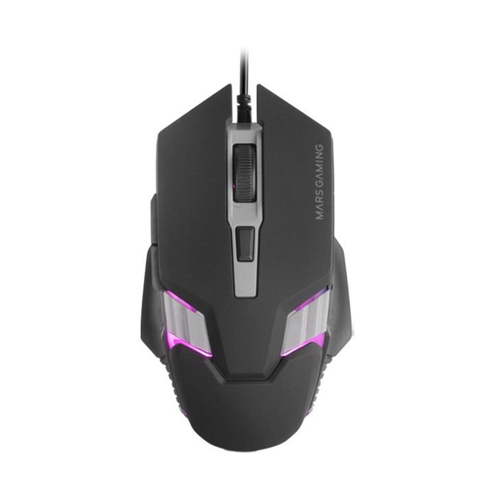 Ratón Mars gaming MM024 RGB Flow Negro