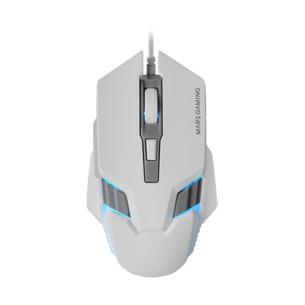 Ratón Mars gaming MM024W RGB Flow Blanco