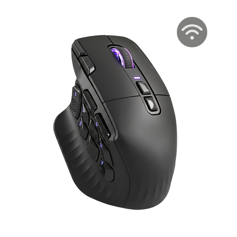 Ratón Mars gaming MM55 Inalámbrico Bluetooth Negro