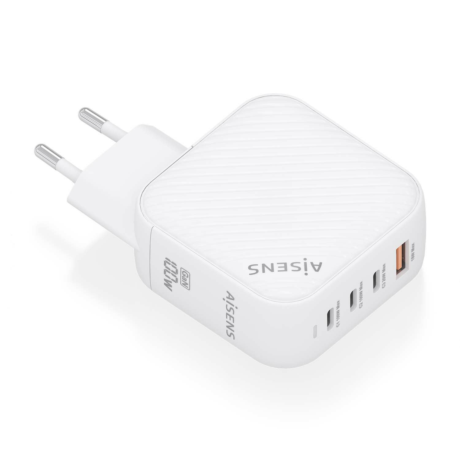 Estación de carga Aisens ASCH-100W4P028-W USB-C USB-A Blanco