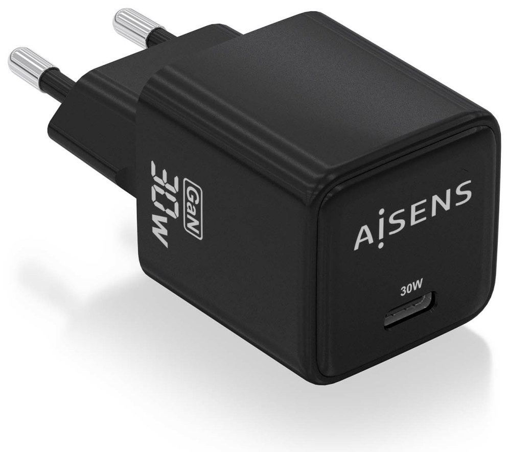 AISENS ASCH-30W1P036-BK cargador de dispositivo móvil Universal Corriente altern