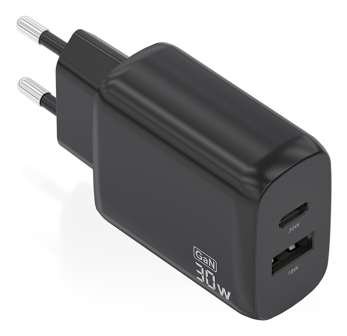 Cargador de pared Aisens A110-0924 USB-C USB-A Negro