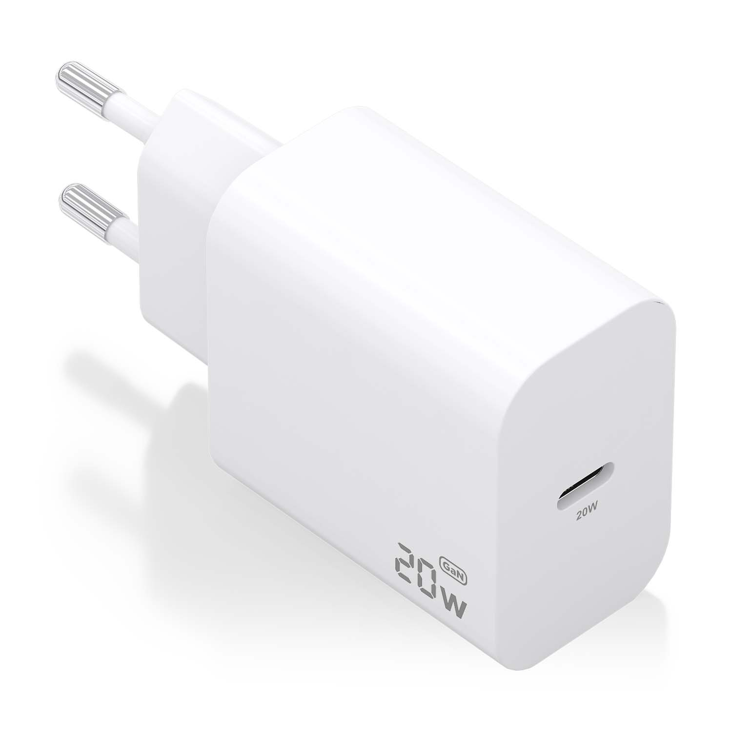 Cargador de pared Aisens A110-0938 USB-C Blanco 20W