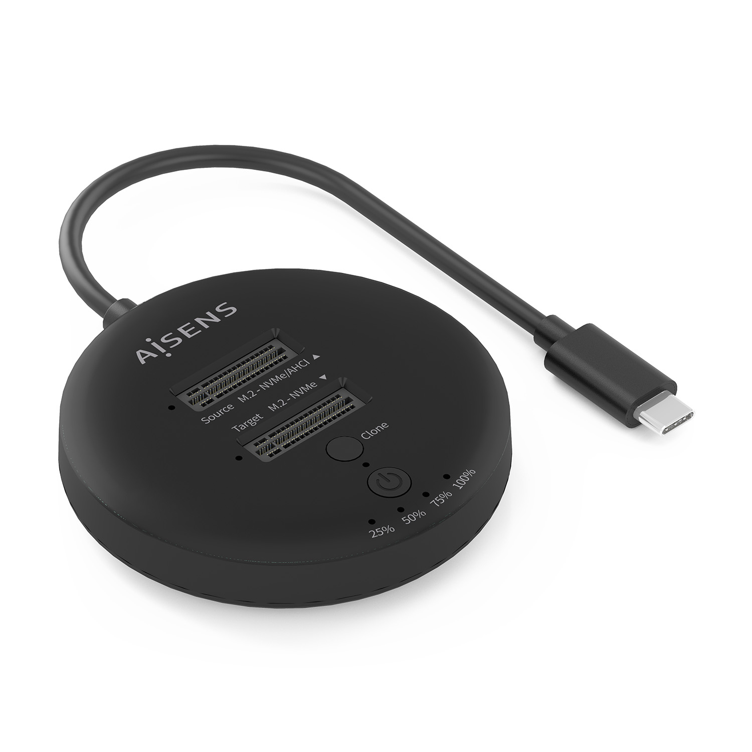 AISENS ASDS-2M2N05-BK base de conexión para disco duro USB 3.2 Gen 2 (3.1 Gen 2)