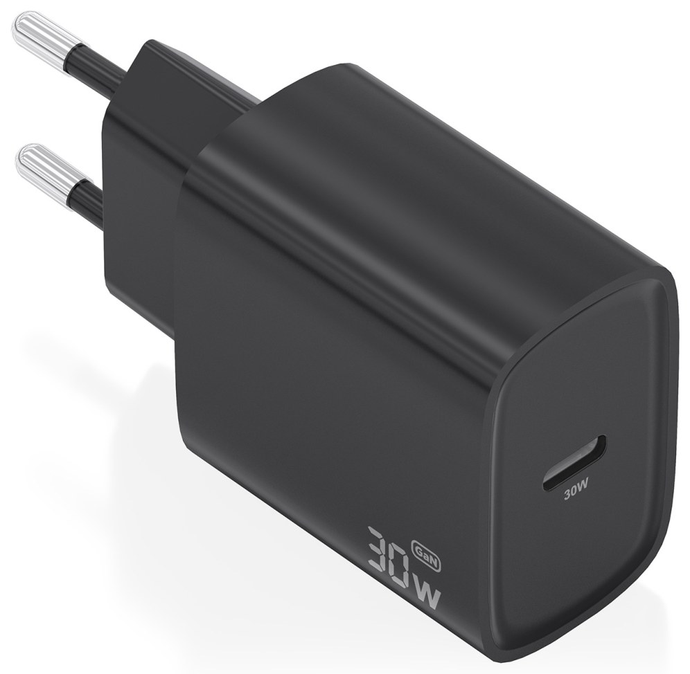 Cargador de pared Aisens Cargador GaN 30W USB-C Negro