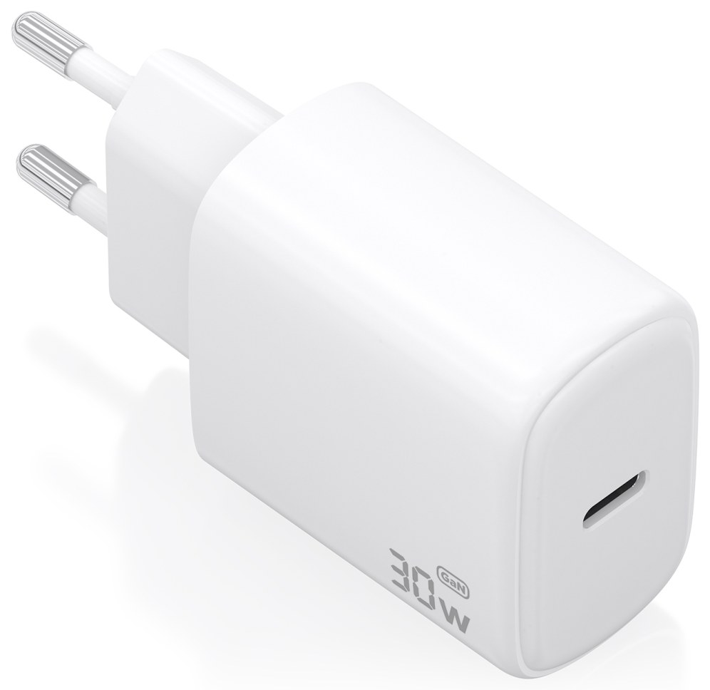 Cargador de pared Aisens Cargador GaN 30W 1xUSB-C PD3.0 USB-C Blanco