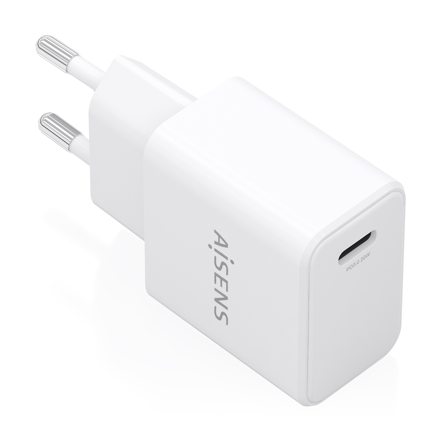 Cargador de pared Aisens Cargador GaN USB-C PD3.0 USB-C Blanco 20W