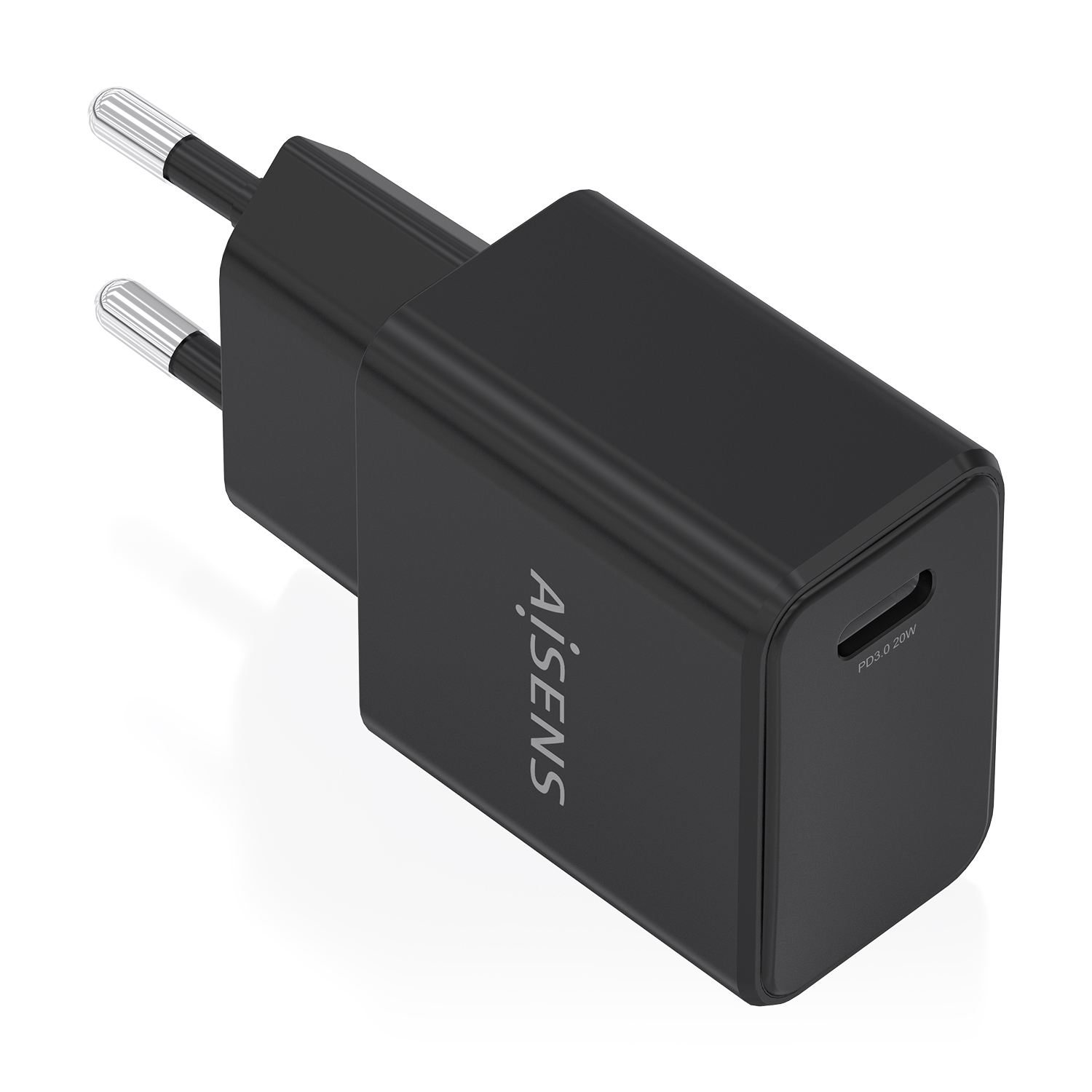 Cargador de pared Aisens Cargador GaN USB-C PD3.0 USB-C Negro 20W