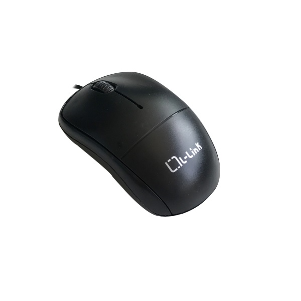 Ratón L - link óptico USB Con cable Negro