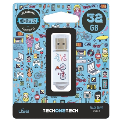 Memoria USB Tech One Tech Be bike 32GB USB-A