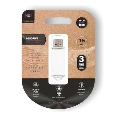 Memoria USB Tech One Tech Basic Pendrive 16GB USB-A
