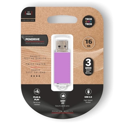 Memoria USB Tech One Tech Basic Pendrive 16GB USB-A