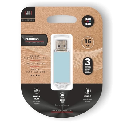 Memoria USB Tech One Tech Basic Pendrive 16GB USB-A