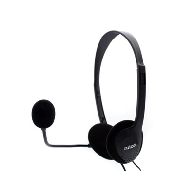 Auriculares Nilox NXCM0000004 Diadema Jack 3,5 mm Negro