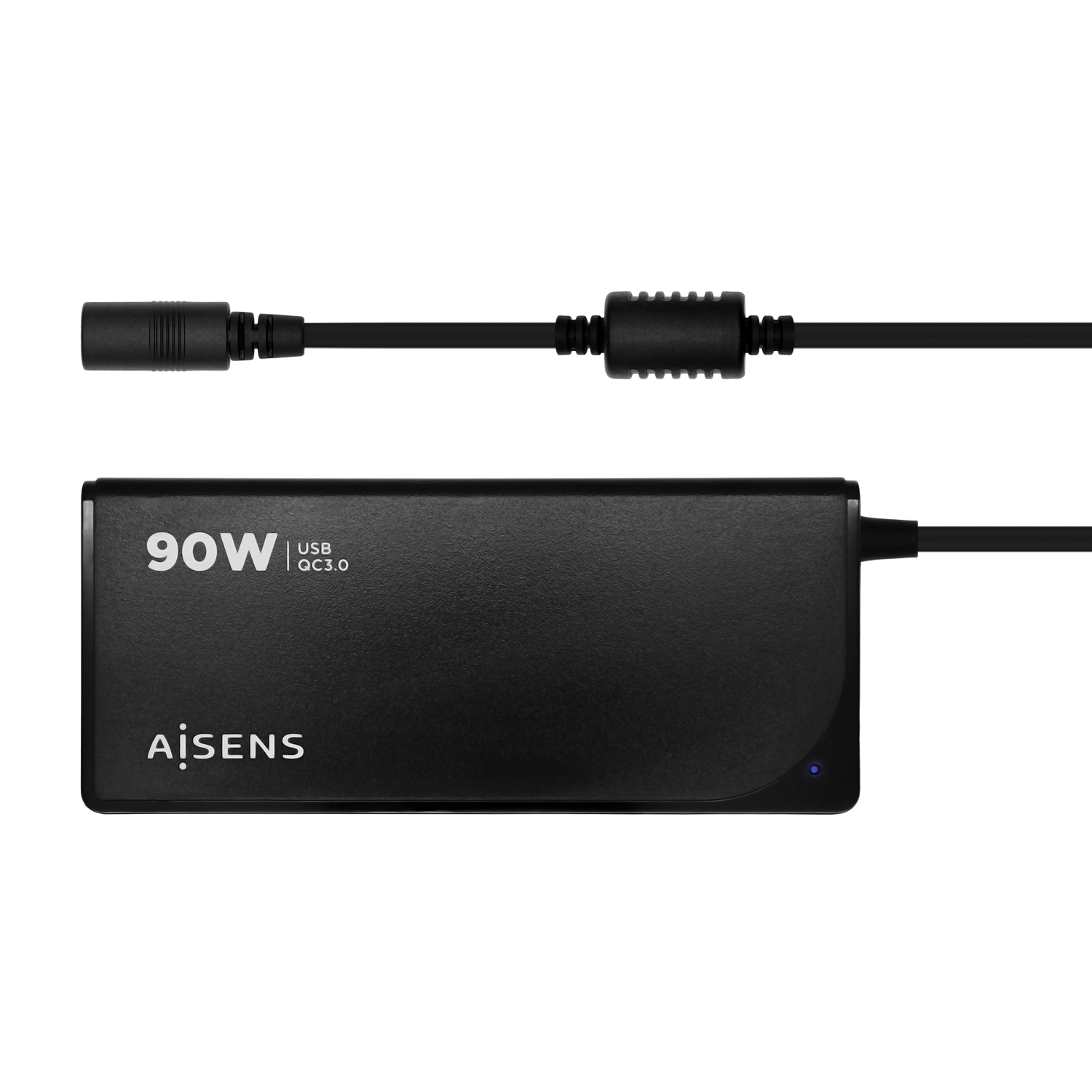 Cargador para portátil Aisens ASLC-90WAUTO-BK Clavija de portátil Negro