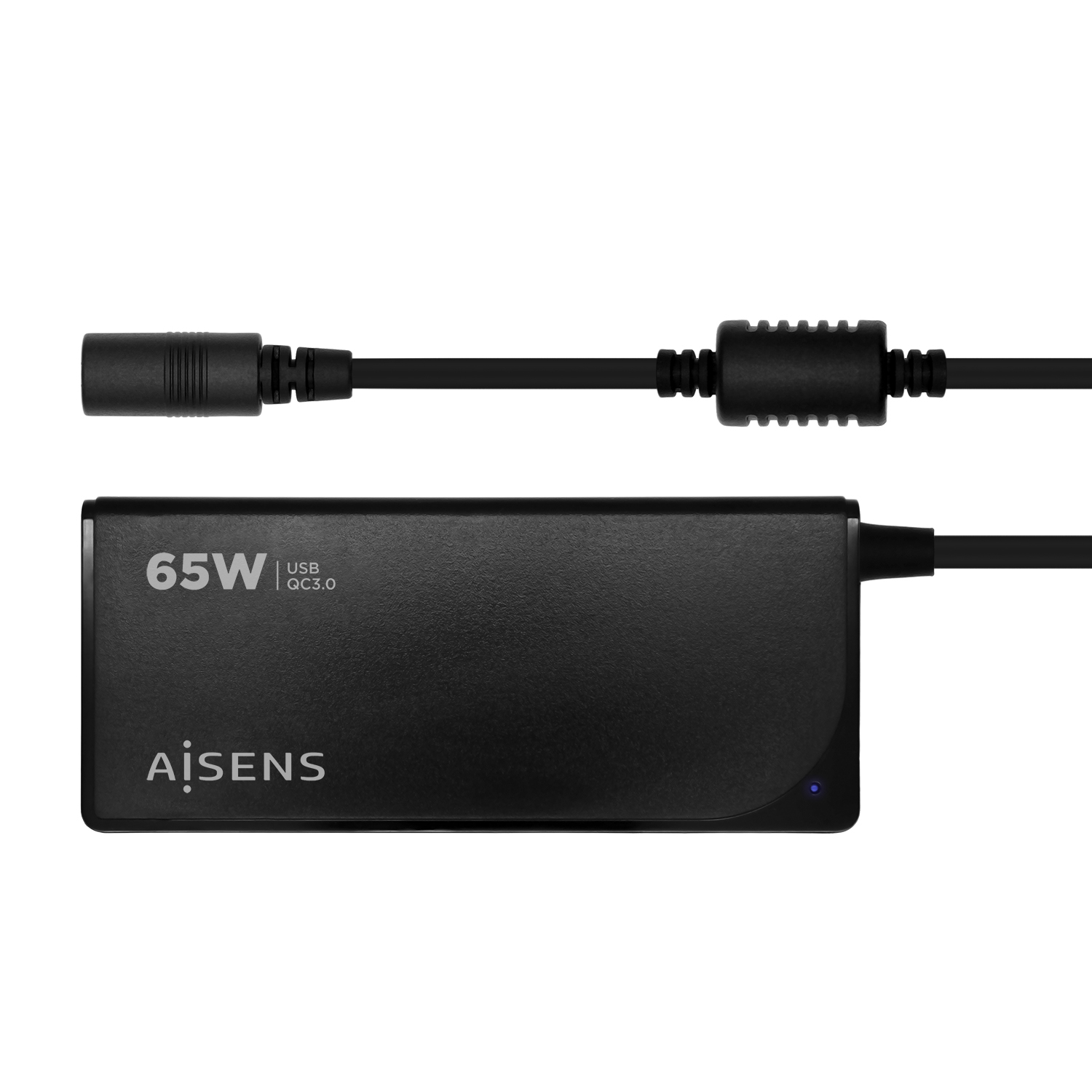 AISENS Cargador 65 W Automatico Universal Multitension Para Portatil Con 9 Conec