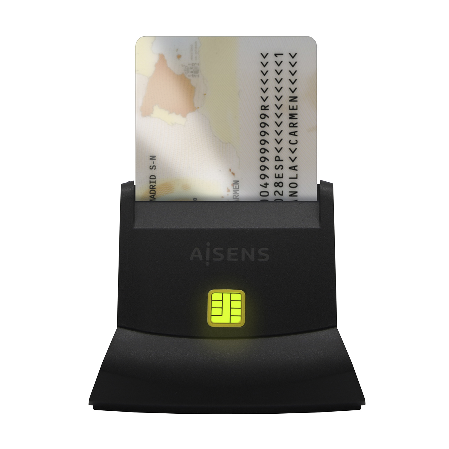 Lector de tarjetas inteligentes AISENS DNI Negro USB 2.0