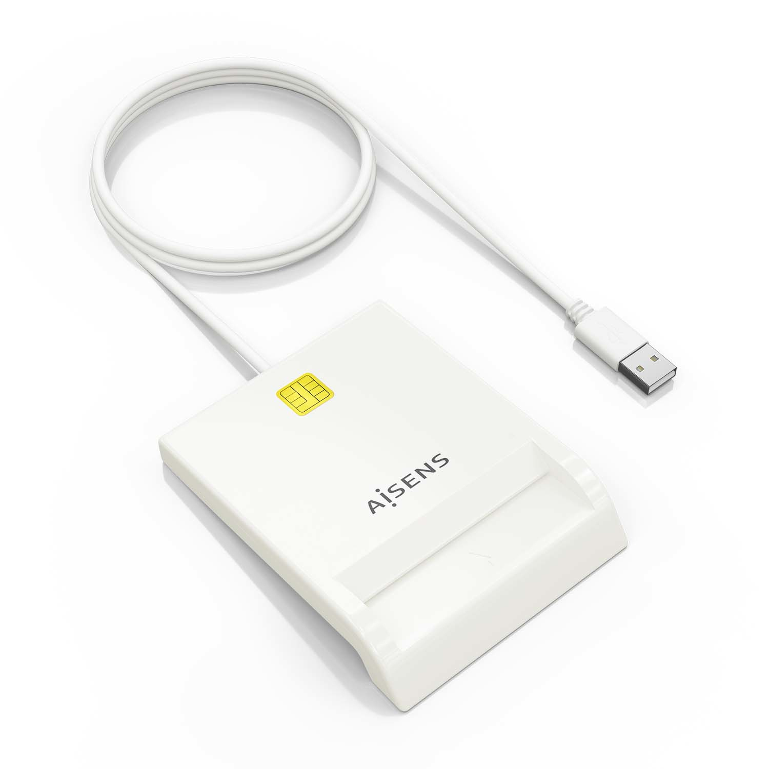 Lector de tarjeta inteligente AISENS DNI USB 2.0 Blanco
