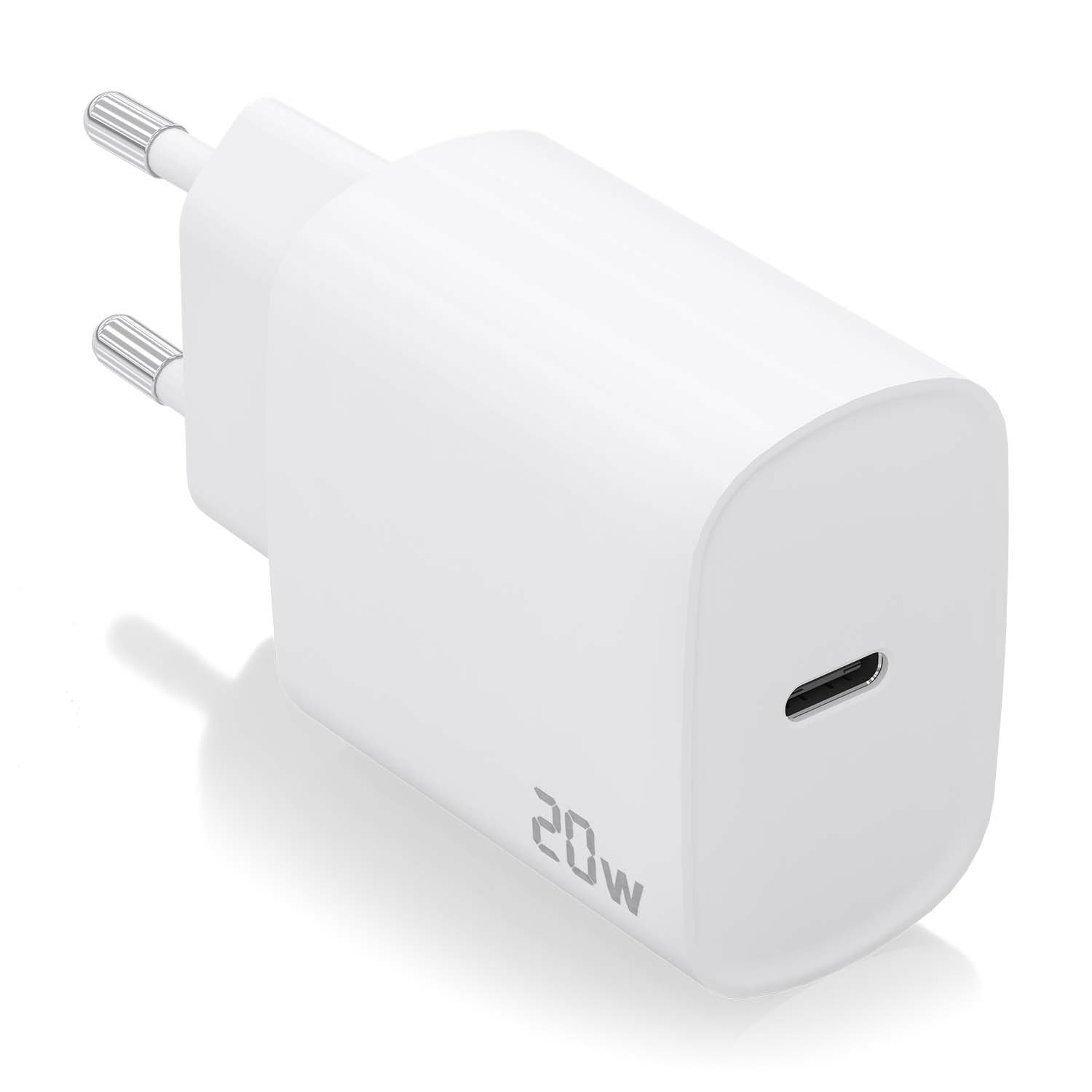 Cargador de pared Aisens A110-0752 USB-C Blanco 20W