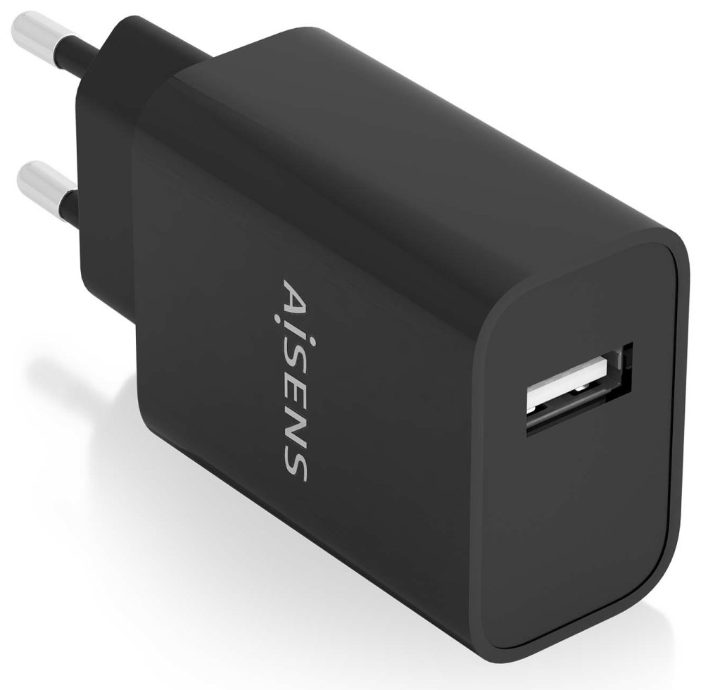 Cargador de pared Aisens A110-0854 USB-A Negro 11W