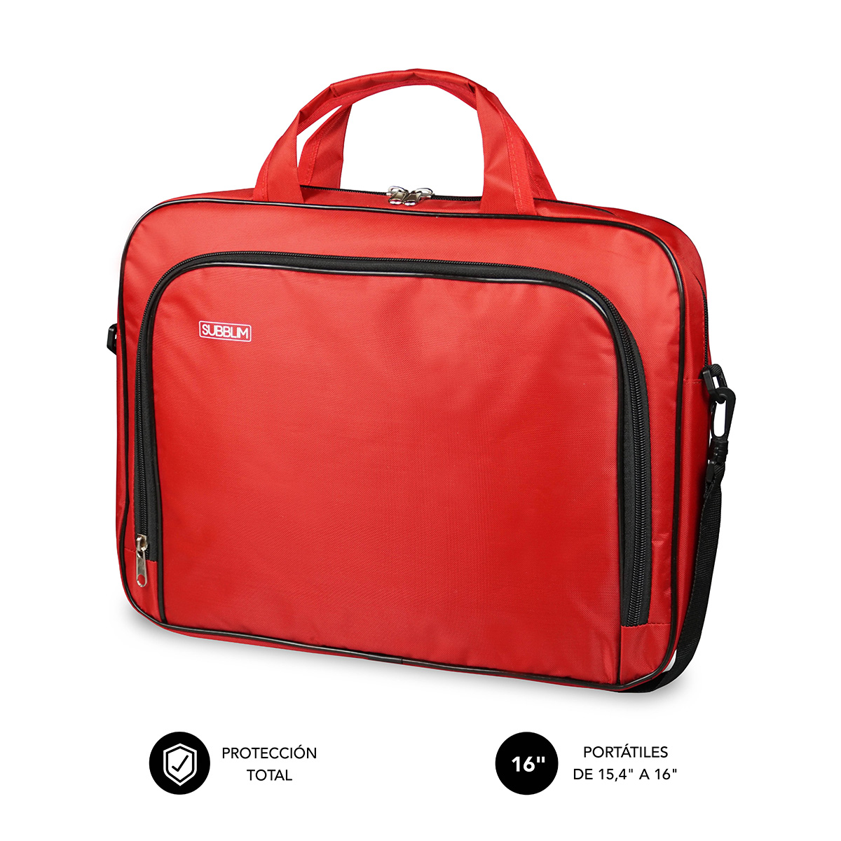 Bandolera Subblim Oxford Laptop Bag 16" Rojo