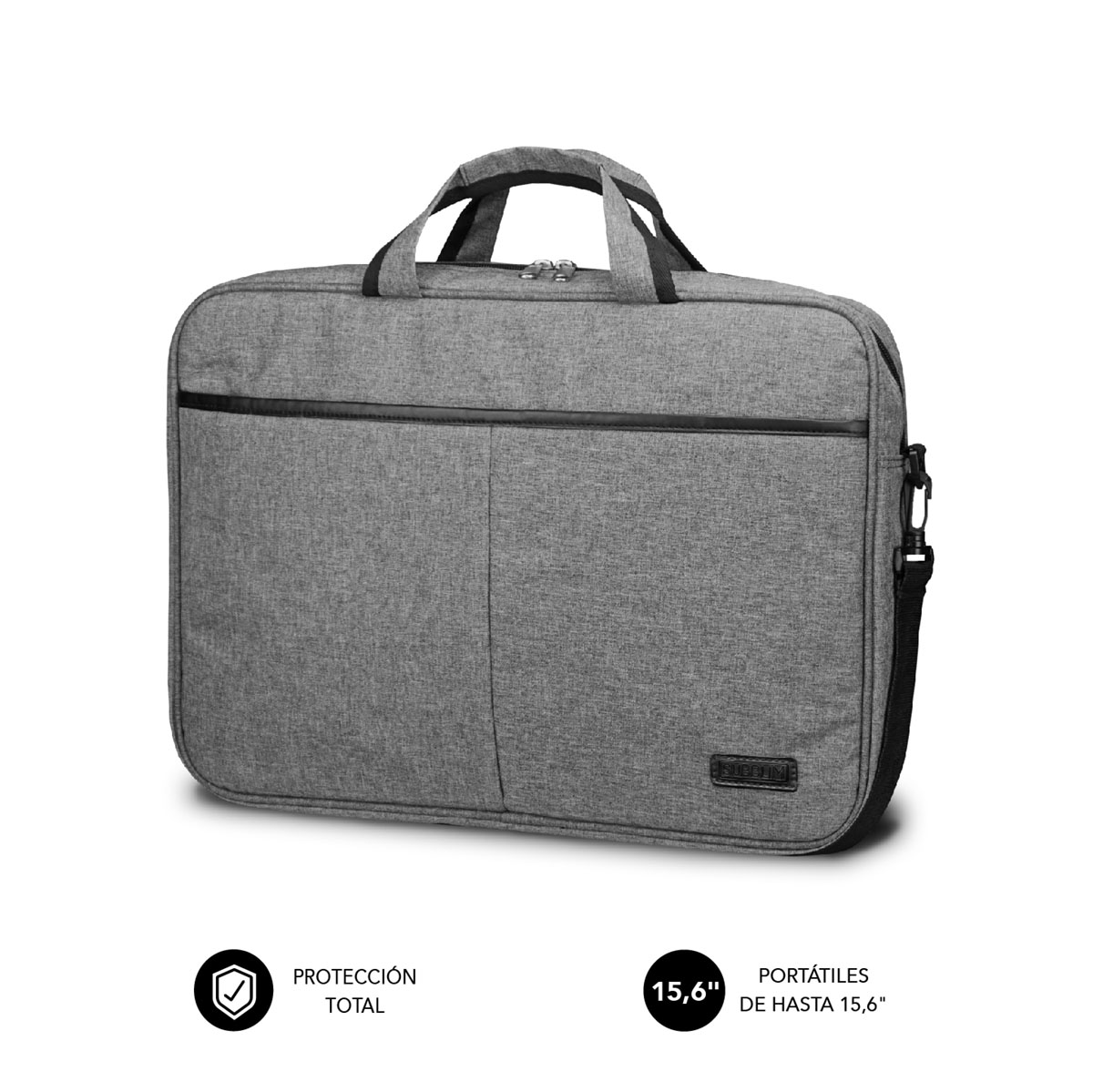 Maletín Subblim Elite Laptop 15.6" Gris