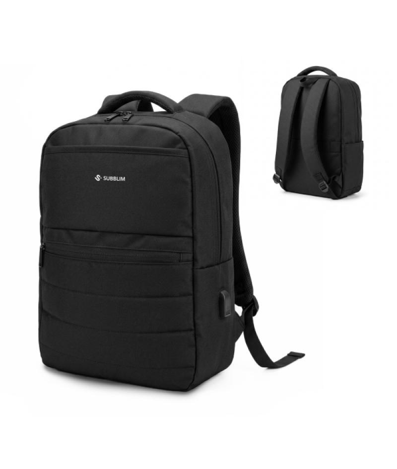 MOCHILA COMPACT BACKPACK 15.6'' NEGRO SUBBLIM