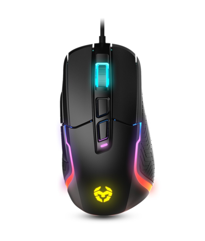 Ratón Krom Kick RGB Con cable Negro